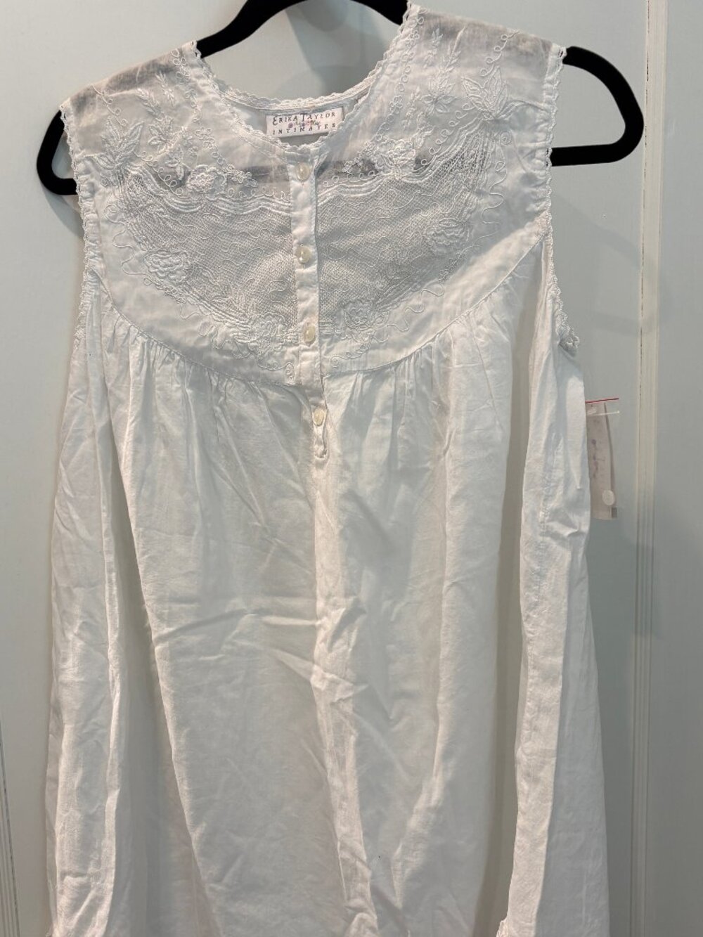 Vintage Erika Taylor 100% Cotton Nightgown, Size S